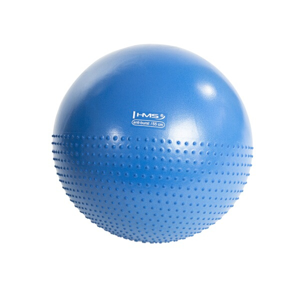 YB03N 55CM MODRÝ MASÁŽNÍ GYMNASTICKÝ MÍČ HMS