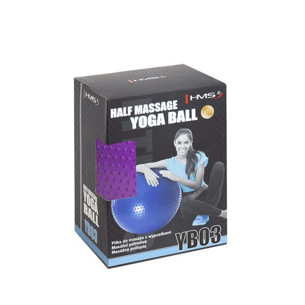 YB03N 55CM FIALOVÝ MASÁŽNÍ GYMNASTICKÝ MÍČ HMS