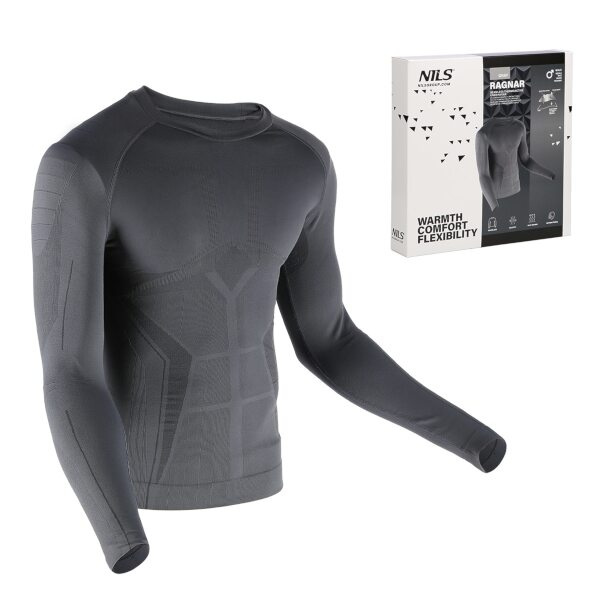 BTK0060 VEL.2XL/3XL ŠEDÉ RAGNAR PÁNSKÉ TERMO TRIČKO NILS