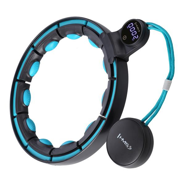 HMS Masážní hula hoop černá / tyrkysová HHM17
