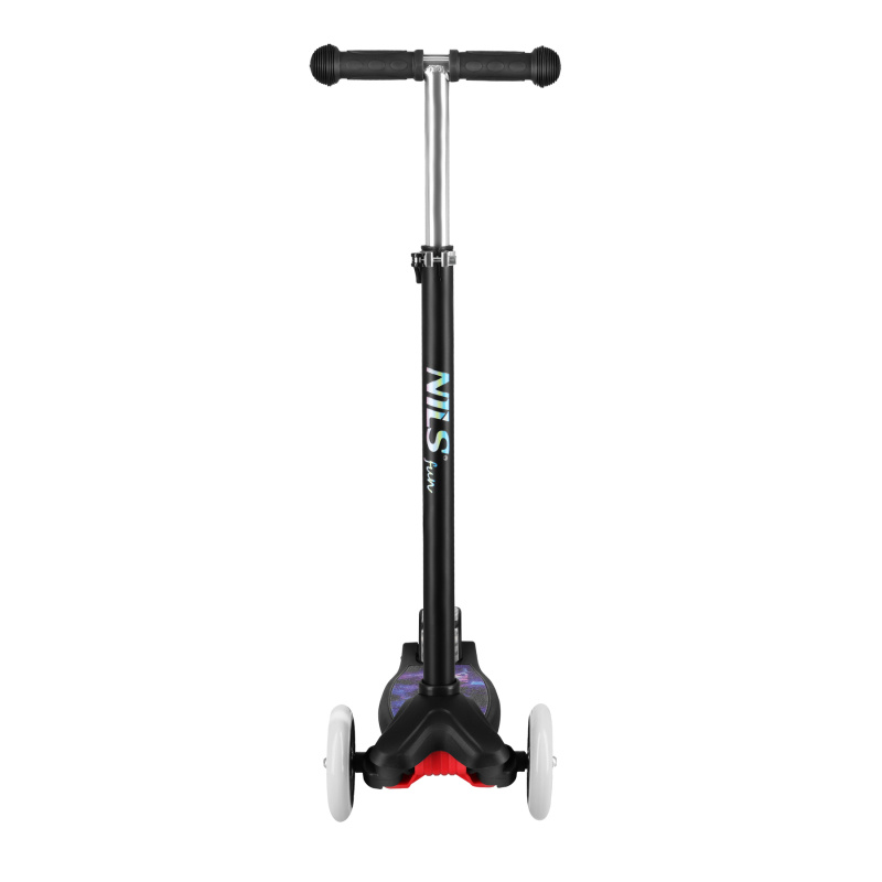 NILS Fun dětská tříkolová koloběžka HLB1310 s led černá