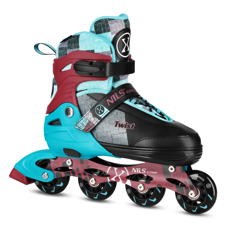 NA13810 MODRÉ VEL.L(39-42) KOLEČKOVÉ BRUSLE NILS EXTREME