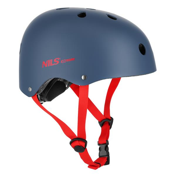 MTW001-1 ŠEDO-ČERVENÁ VEL.M(55-58CM) HELMA NILS EXTREME