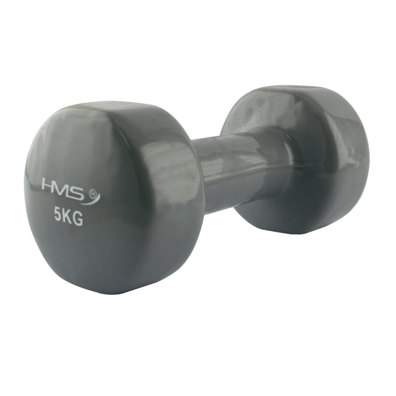Litinová činka pokrytá vinylem HMS 5 kg