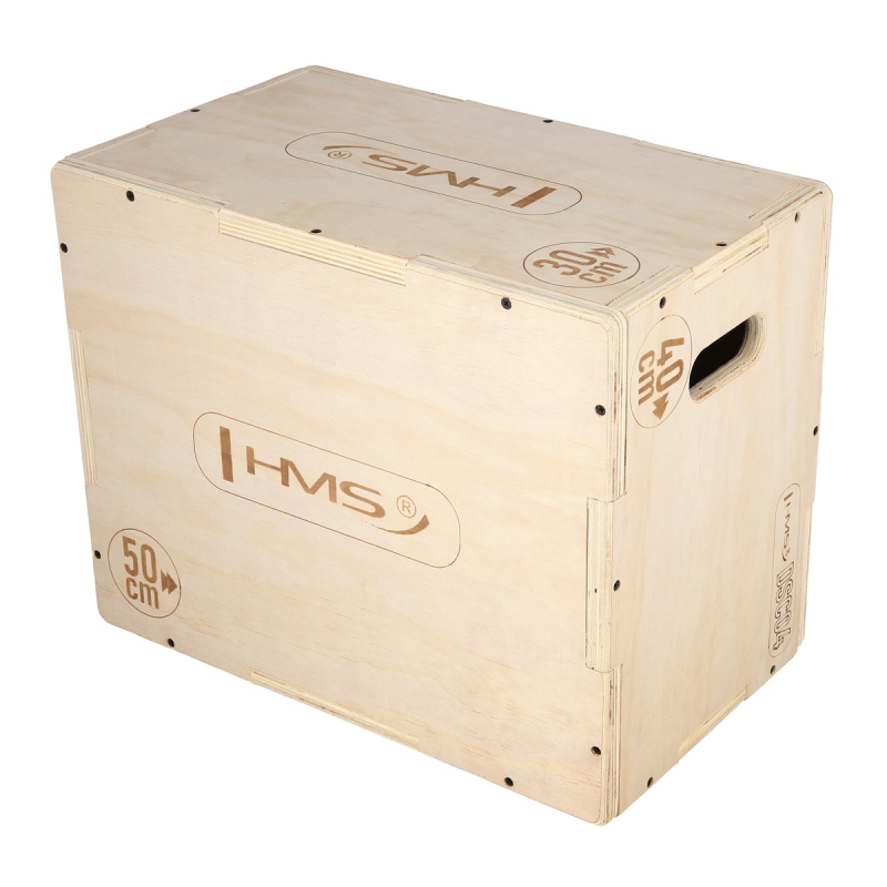 HMS PLYO BOX DSC04 - hnědý
