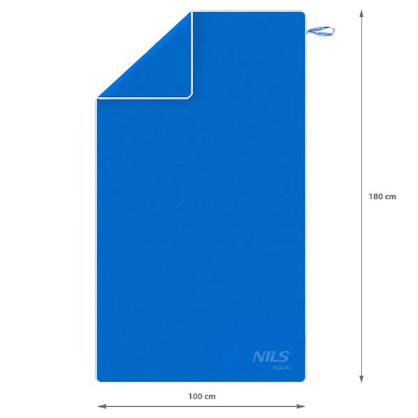 NILS Aqua NAR12 ručník z mikrovlákna modrý
