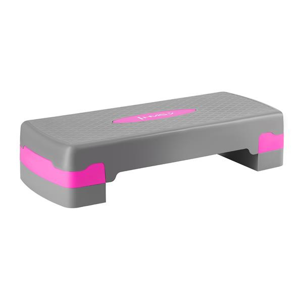 AS003 ŠEDÝ/RŮŽOVÝ STEP NA AEROBIC HMS