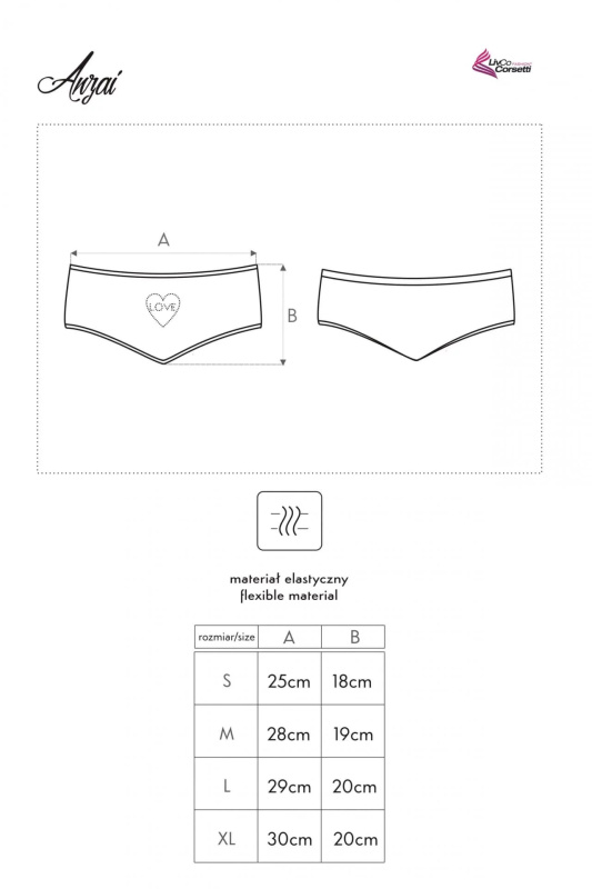 Kalhotky LivCo Corsetti Anzai Barva: Černá, Velikost: XL