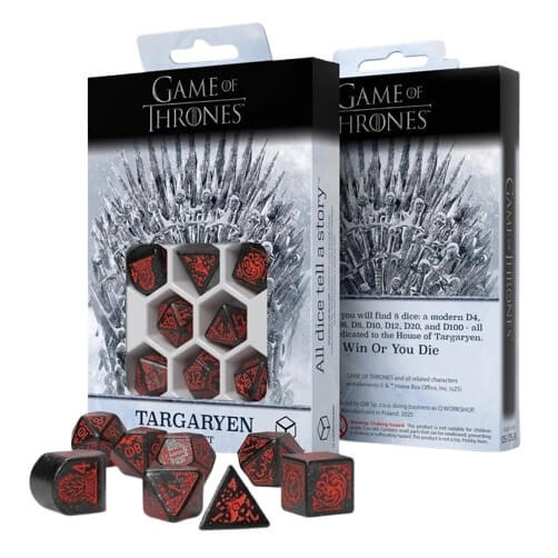 Sada kostek Game of Thrones - Targaryen