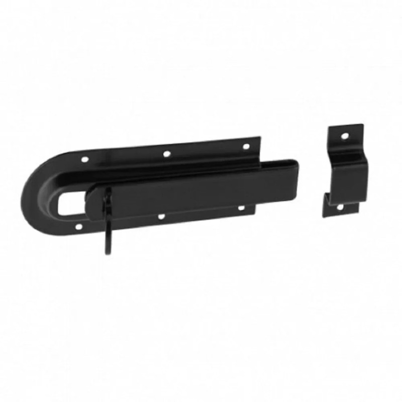 Zástrč s plochým jezdcem WZD120, ocel černá, 120 x 46 mm