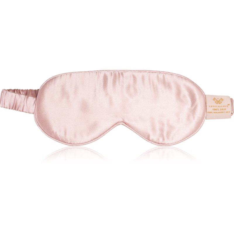 Crystallove Silk Eye Mask maska na spaní Rose 1 ks