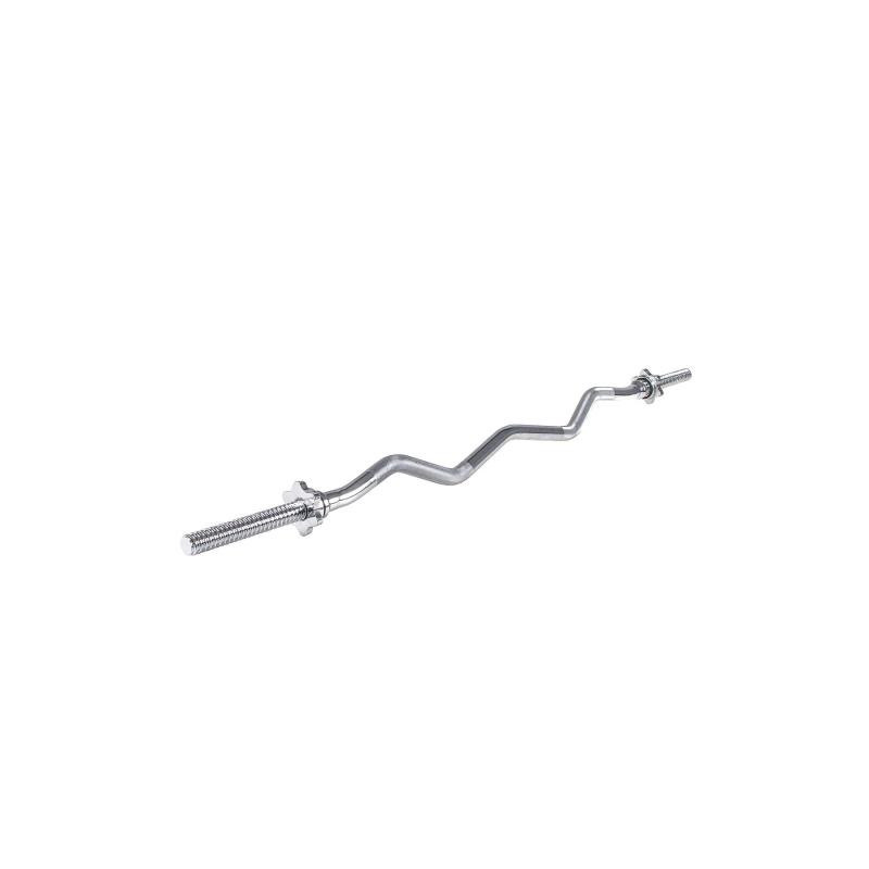 Vzpěračská tyč EZ 120cm  25mm lomená SPRINGOS