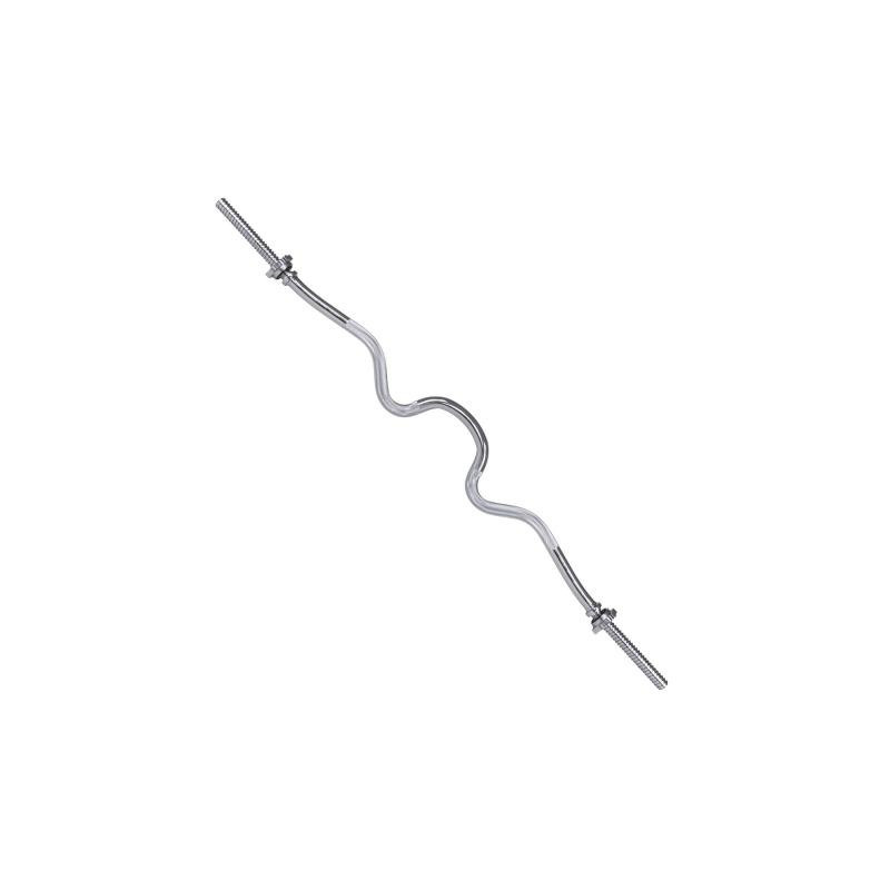 Vzpěračská tyč EZ COMBO 120cm  25mm lomená SPRINGOS