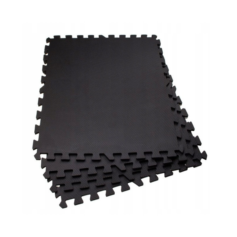 Pěnová podložka Puzzle 60x60x2 cm sada 4ks SPRINGOS FM0001 černá