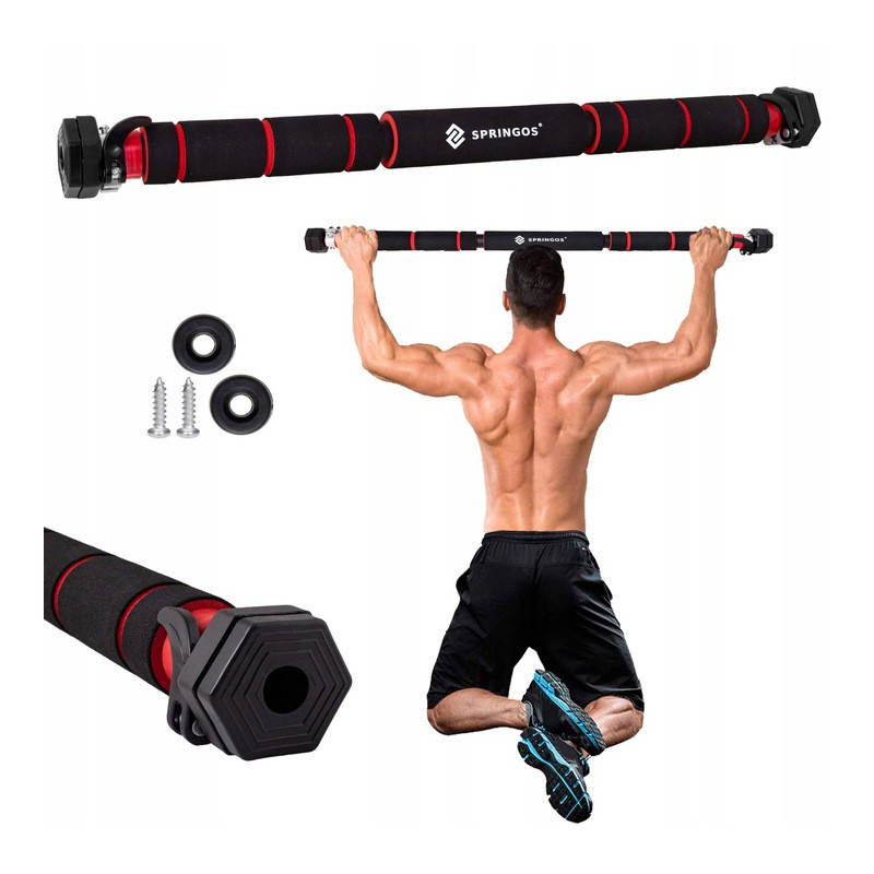 Hrazda do dveří profi, nosnost 300 kg, nastavitelná 60-100 cm SPRINGOS FA4000