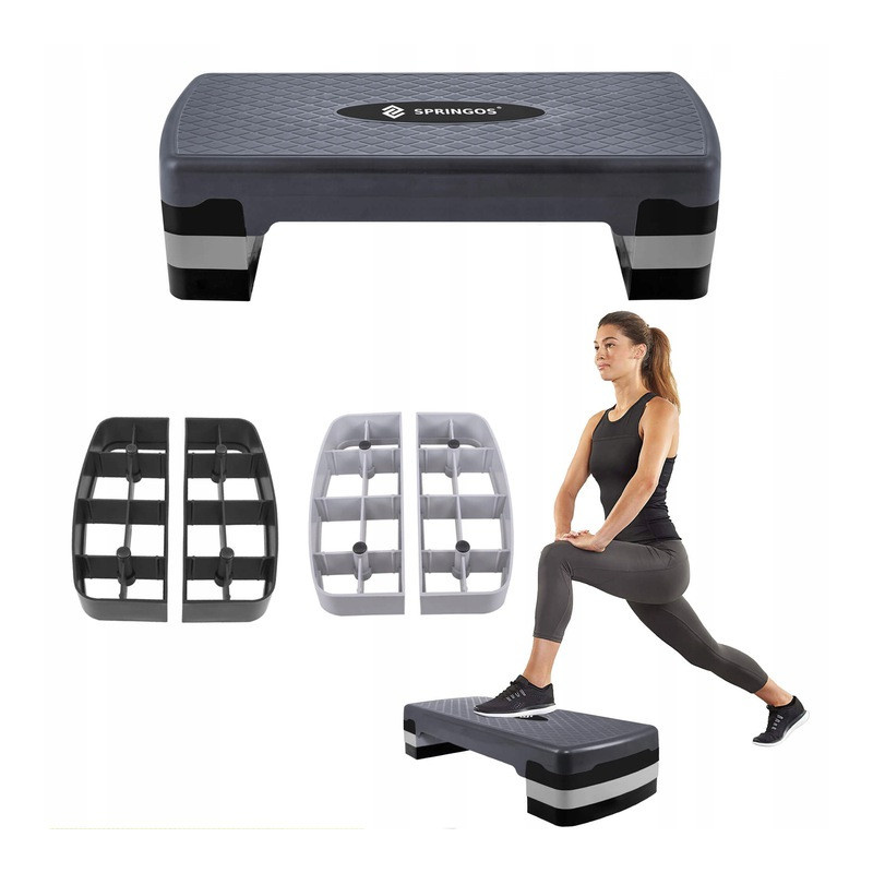 Stepper aerobic můstek 3-stupně 68x28 cm SPRINGOS FA0203
