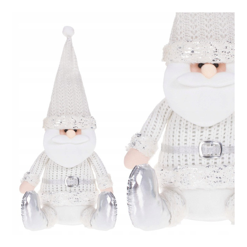 Vánoční Santa Claus 43 cm, bílý