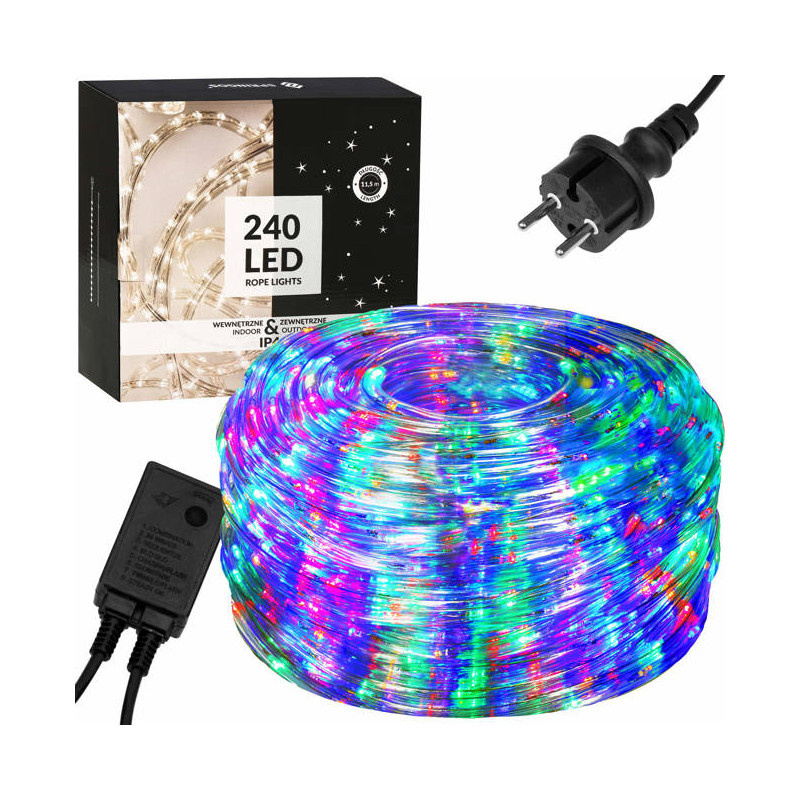 LED světelná hadice - 20m, 480LED, 8 funkcí, IP44, multicolor
