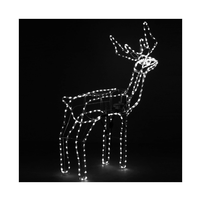LED Sob s pohyblivou hlavou - 115cm, 288LED, IP44, motorek, studená bílá