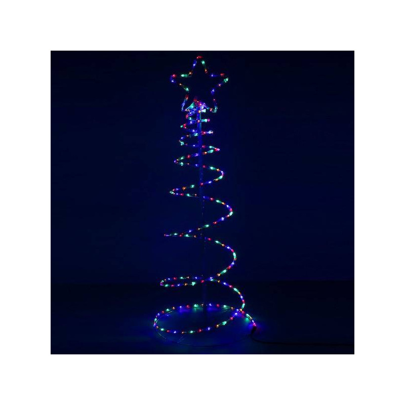 LED Vánoční stromek - 135cm, 192LED, IP44, multicolor