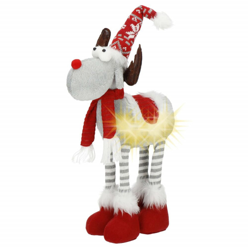 Springos Svítící sob s čepicí 61 cm