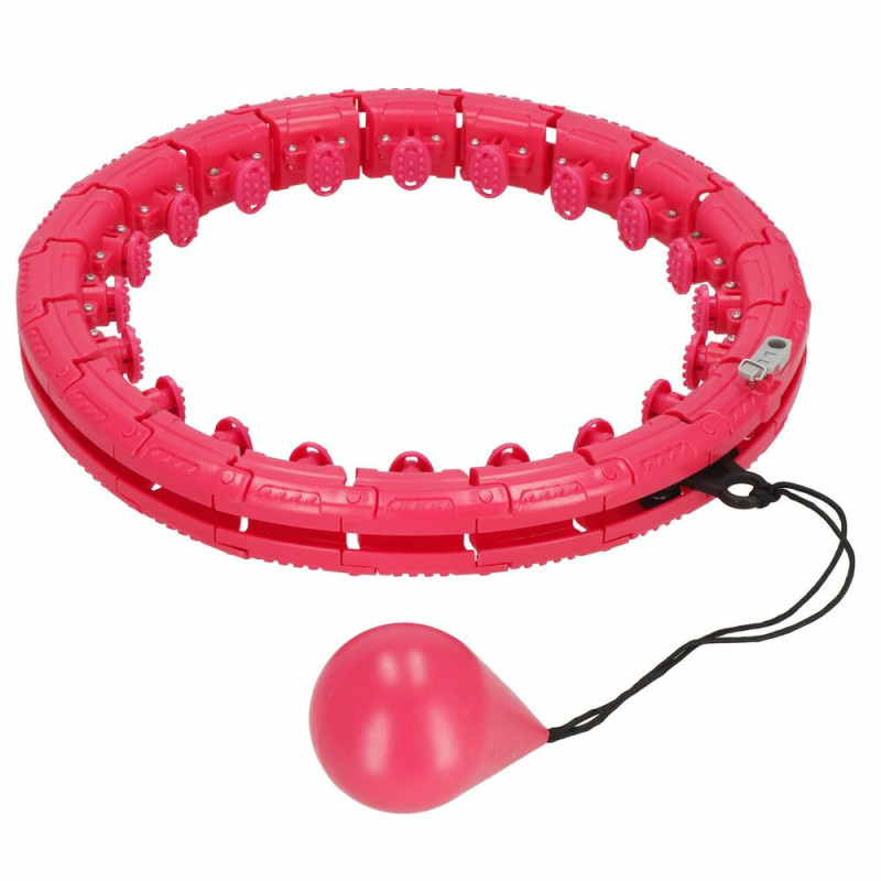 Springos Hula hoop s výstupky 45 cm růžová