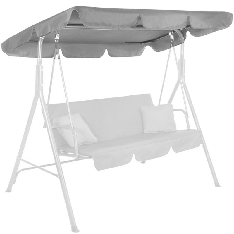 Stříška pro zahradní houpačky 190x110 cm SPRINGOS GS0015R šedá