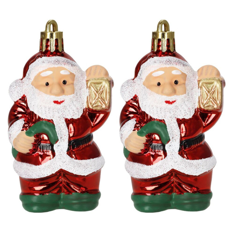 Santa Claus se světlem a berlou sada 2ks, vánoční ozdoby