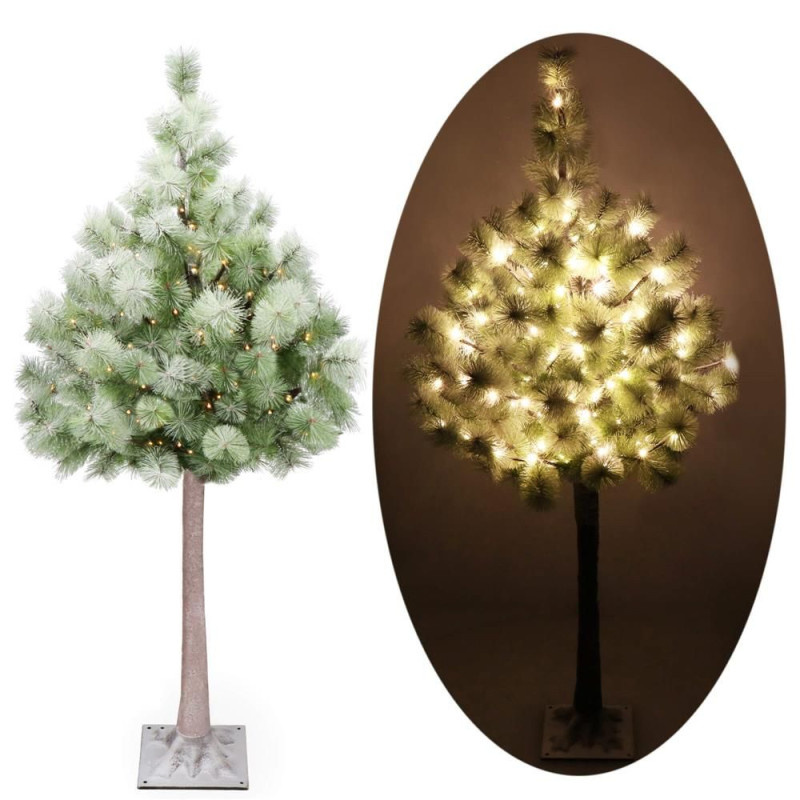 SPRINGOS Umělý vánoční LED stromek Borovice - 150cm, 128LED, IP44, teplá bílá CL0860-XG