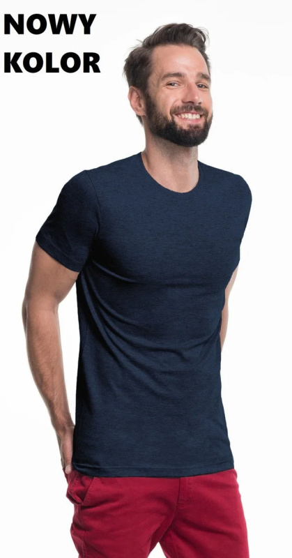 Pánské tričko T-shirt Heavy Slim 21174 - PROMOSTARS tmavě modrá M