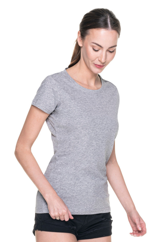 Dámské tričko 22160-3XL SVĚTLE ŠEDÁ MELANŽ 3XL