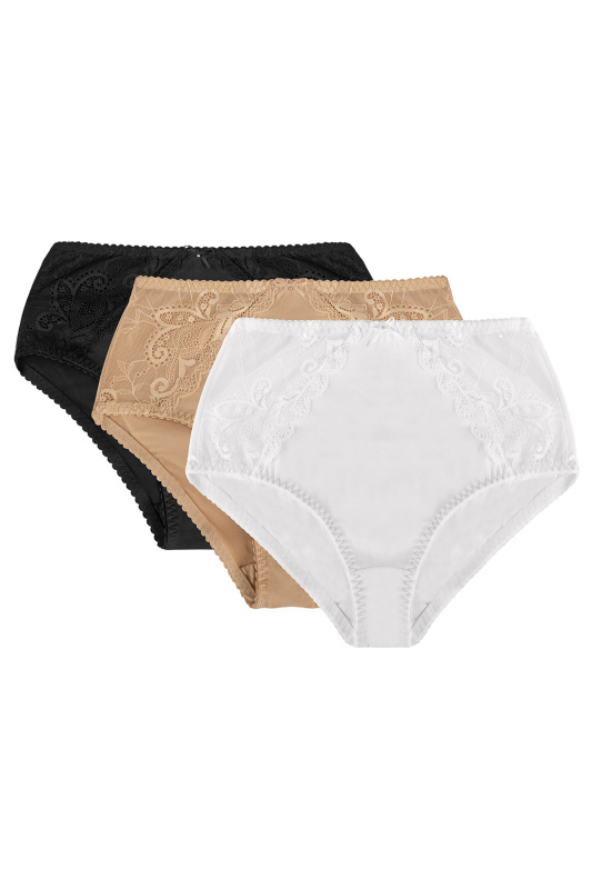 Mitex Aga 3-pack barva: bílá/béžová/černá M