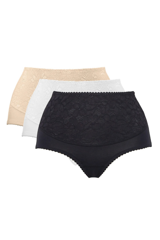 Mitex Ala 3-pack barva: černá/bílá/béžová XL