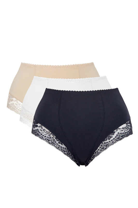 Mitex Ela 3-pack barva: černá/bílá/béžová L