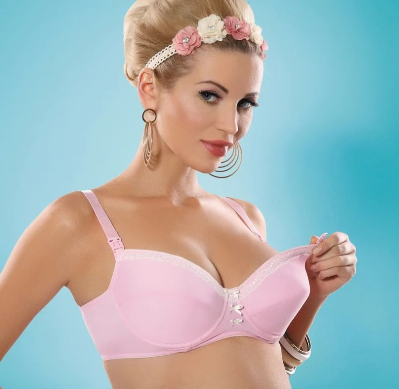 Podprsenka na kojeni Pink Candy - Mitex 85D růžova