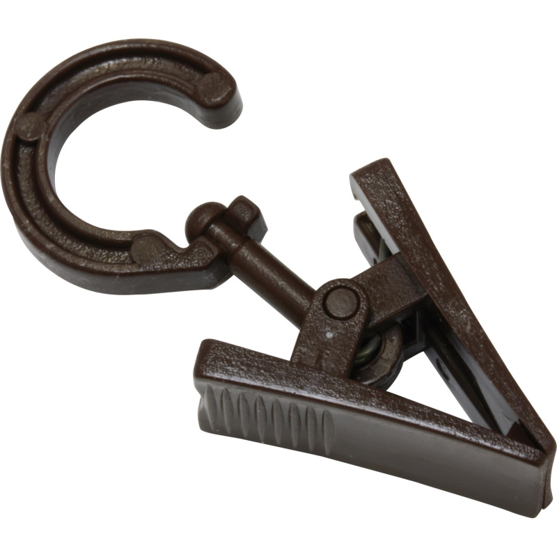 Gardinia Háček na kroužek se sponou ořech, 20 ks