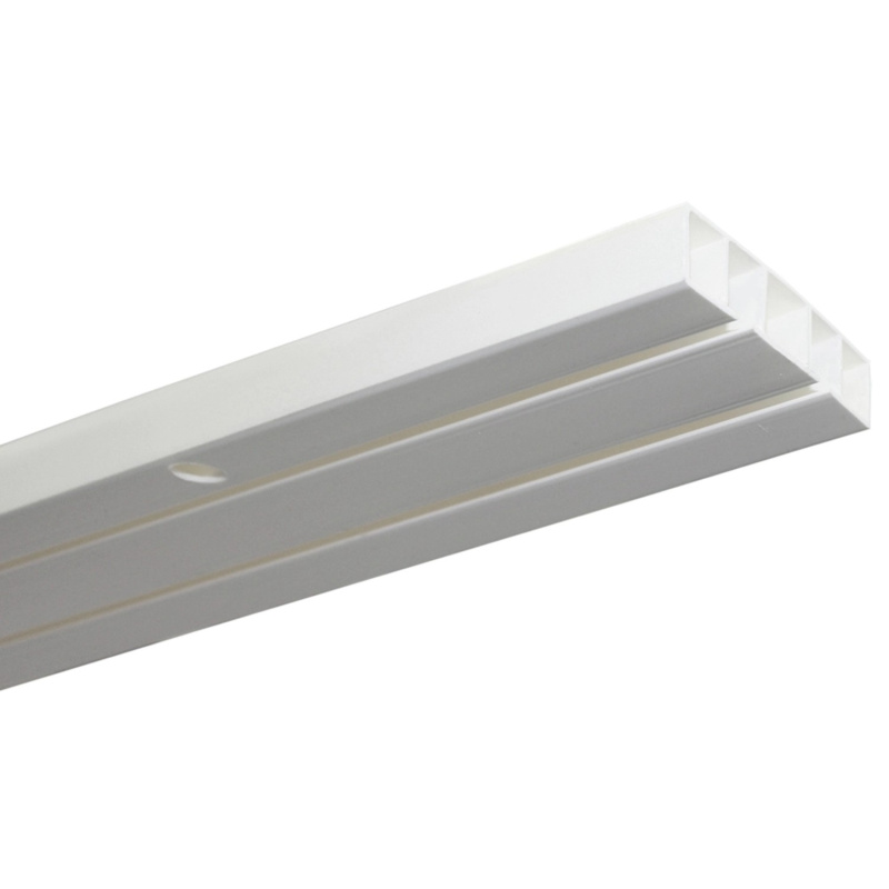 Gardinia Záclonová kolejnička dvoudrážková Slim Line bílá 150 cm