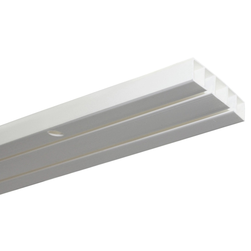 Gardinia Záclonová kolejnička dvoudrážková Slim Line bílá 250 cm