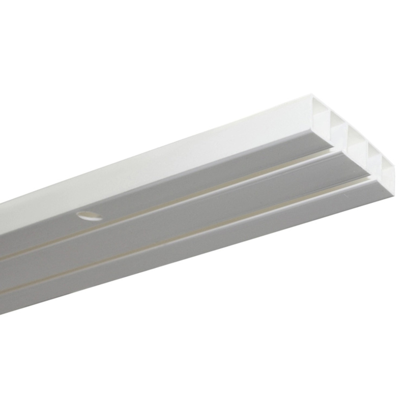 Gardinia Záclonová kolejnička dvoudrážková Slim Line bílá 300 cm