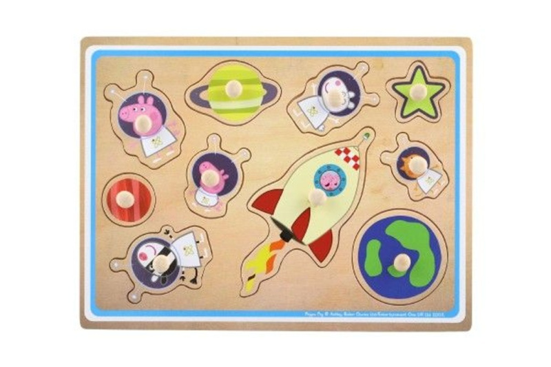 Dřevěná vkládačka Prasátko Peppa - puzzle z kategorie Maxi dílky