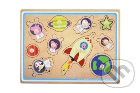 Dřevěná vkládačka Prasátko Peppa - puzzle z kategorie Maxi dílky