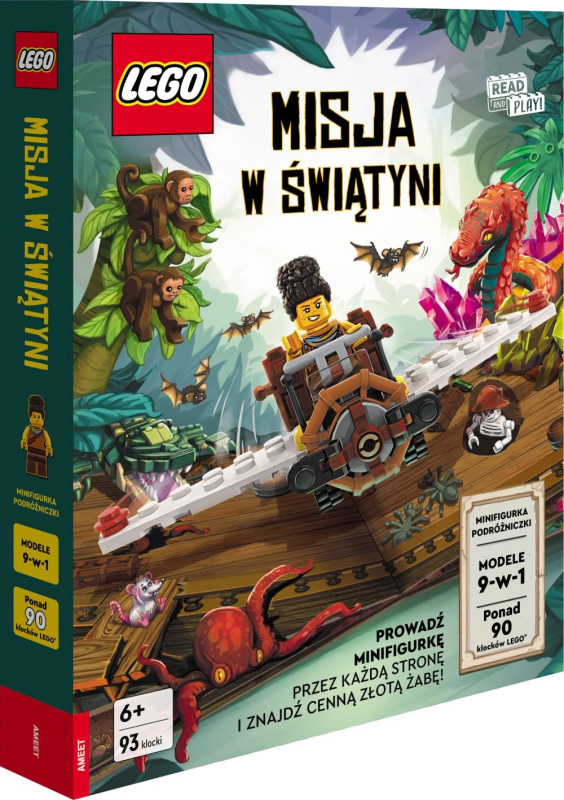 LEGO misie v chrámu – interaktivní kniha se stavebnicí