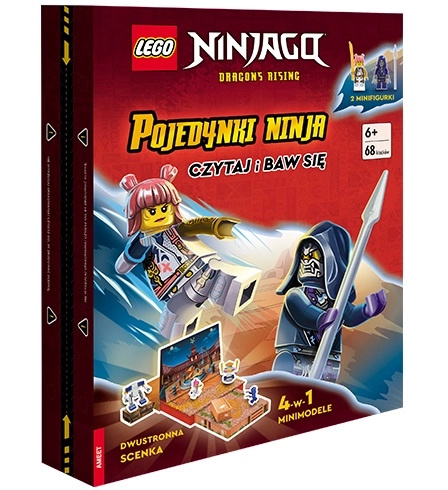 LEGO NINJAGO: soubojoví ninja – interaktivní kniha se 2 minifigurkami a 68 kostkami