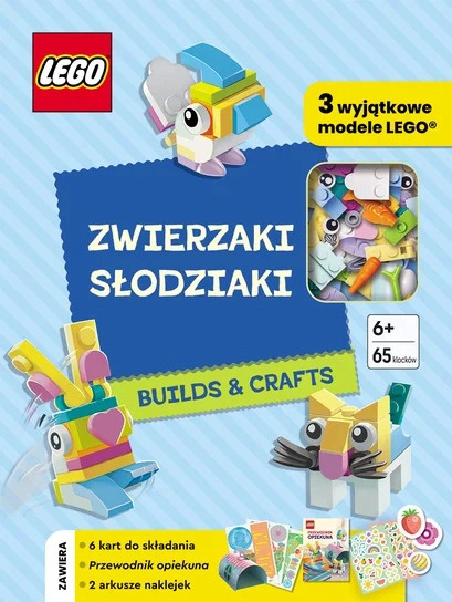 lego mazlíčci: roztomilá zvířátka – kočka, králík a ptáček stavebnice