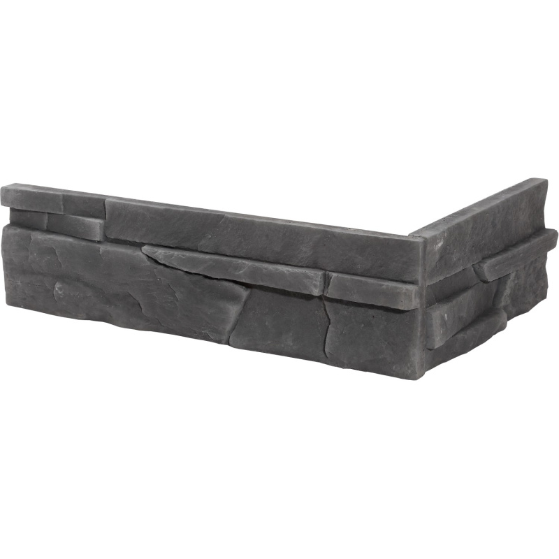 Stegu Betonový rohový obklad Madera, grafitový, 0,93 m = 0,46 m2