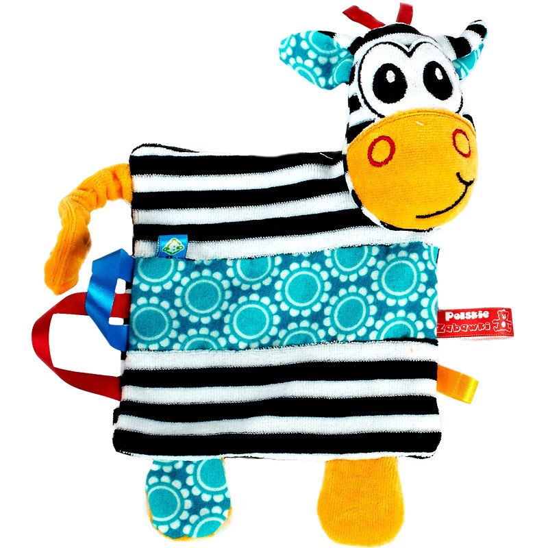 Hencz Toys Edukační kontrastní mazlík pro miminko - Zebra