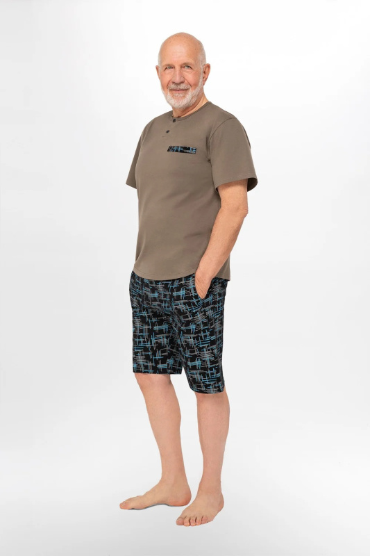 Pánské pyžamo Martel 411 Eryk I kr/r M-2XL modrá XXL