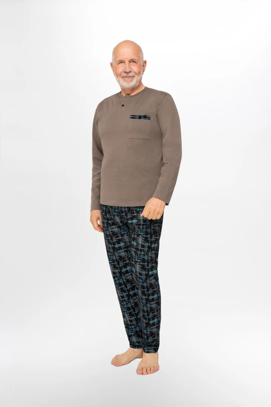 Pánské pyžamo 412 MARCEL khaki 2XL