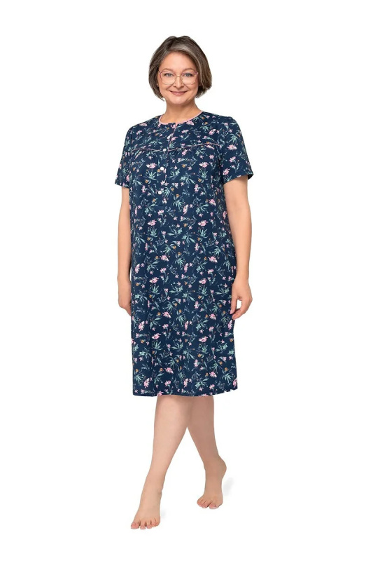 Dámská noční košile Martel Bogna I 203 kr/r 3XL-4XL modrá 3XL