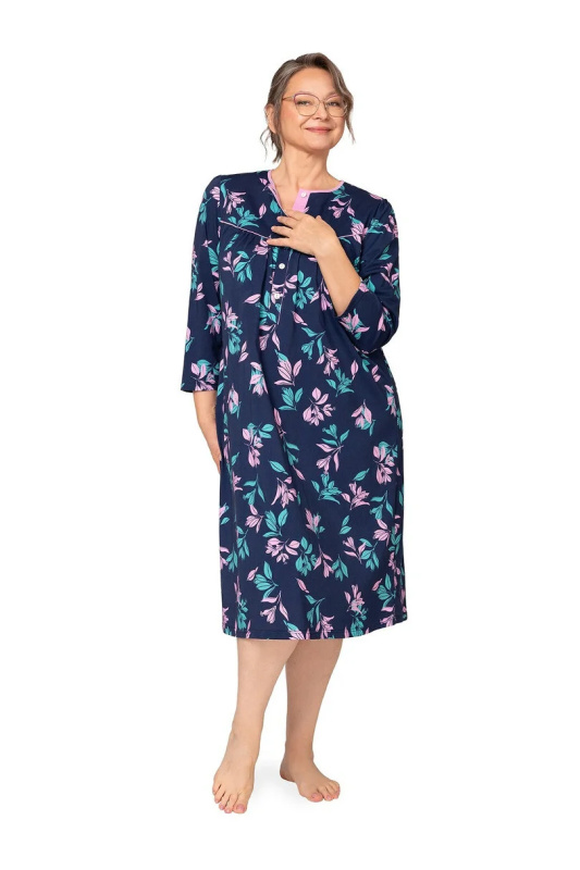 204 DÁMSKÁ KOŠILE BOGNA NAVY BLUE/PINK M